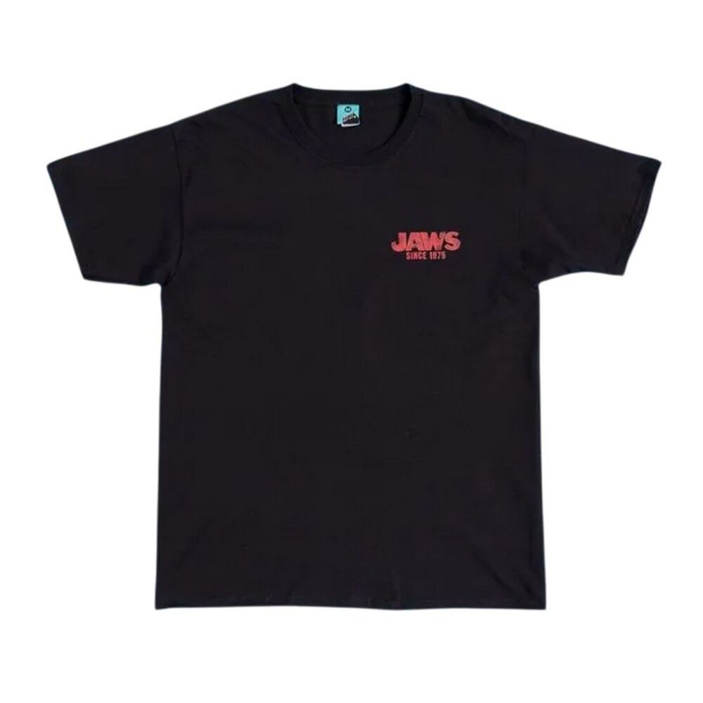 Jaws Unisex Adult Amity Island Welcomes You Back Print T-Shirt / Black